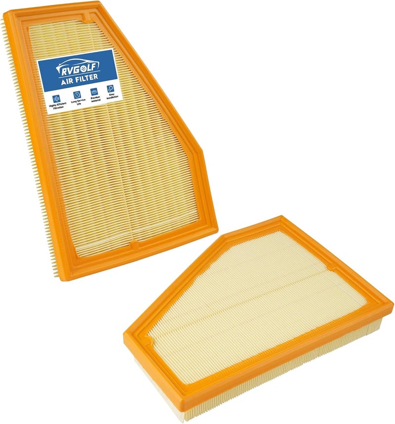 RVgolf 2PCS Engine Air Filter Fit for Jeep Grand Cherokee 2022-2025 2026, Grand Cherokee L 2021-2025 2026 Air Filter Replacement Engine Filter Accessories# 68376815AA WA11195 A31763 - Image 1